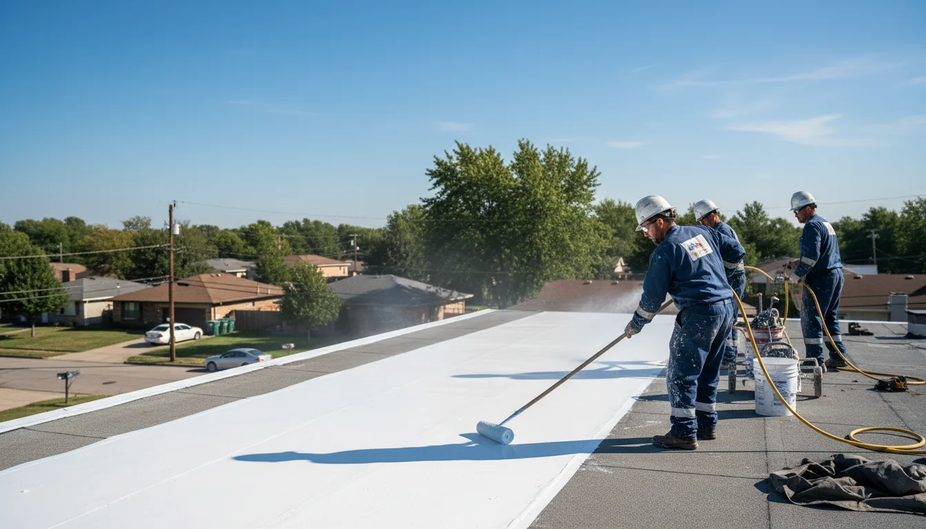 Commercial roof coating in Alverton, PA near me